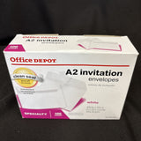 Office Depot A2 Invitation Envelopes Ivory 100 Count  Peel To Close2
