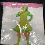 Lolli the Clown Adult Halloween Costume One Size Fits Most Up To Size 12