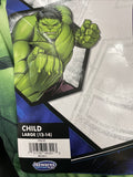 Avengers Hulk Child Costume Muscle Chest Padded Jumpsuit Plastic Mask Large
