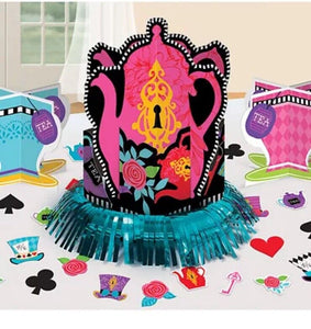 MAD TEA PARTY TABLE DECORATING KIT (23pc) ~ Birthday Supplies Centerpiece Alice