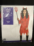 Devious Devil Girl's Halloween Costume Medium 8-10