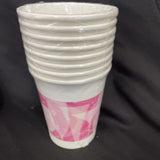 Fabulous 9 oz Hot/Cold Paper Cups 8 Pack Pink Bachelorette Hen Party