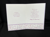 Happy 25th Anniversary Greeting Card w/Envelope