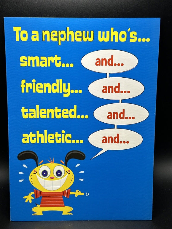 Happy Thanksgiving Nephew Greeting Card w/Envelope