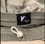 Yale Athletic Shorts Silver Elastic Waist w/Drawstring Small