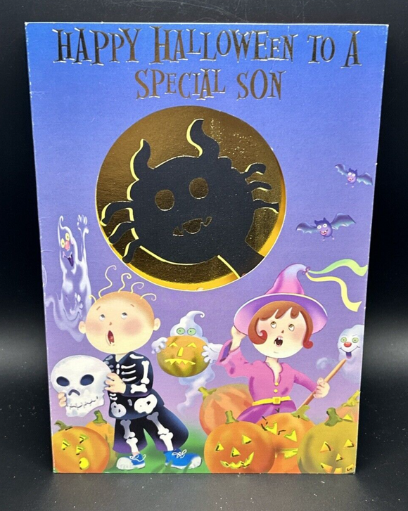 Happy Halloween Son Greeting Card w/Envelope