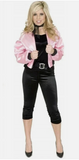 1950s Classic Movie Satin Pink Ladies Jacket Costume Size XLarge 14-160