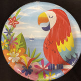 Lush Luau Tropical Island Beach Summer Party 9" Paper Dinner Plates