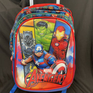 Avengers 3DRolling Backpack, 3D Insulated Lunch Bag & Pencil Case 3 Piece Set