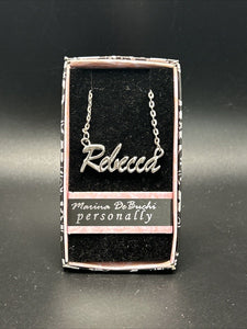 Marina DeBuchi "Rebecca" Necklace Silver Plated 15 +3 extender NEW