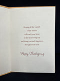 Happy Thanksgiving Niece Greeting Card w/Envelope