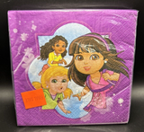 Dora the Explorer Friends Nick Jr Kids Birthday Party Paper Luncheon Napkins