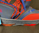 Spiderman Light Up Toddler Boys Snow Boot Size 9