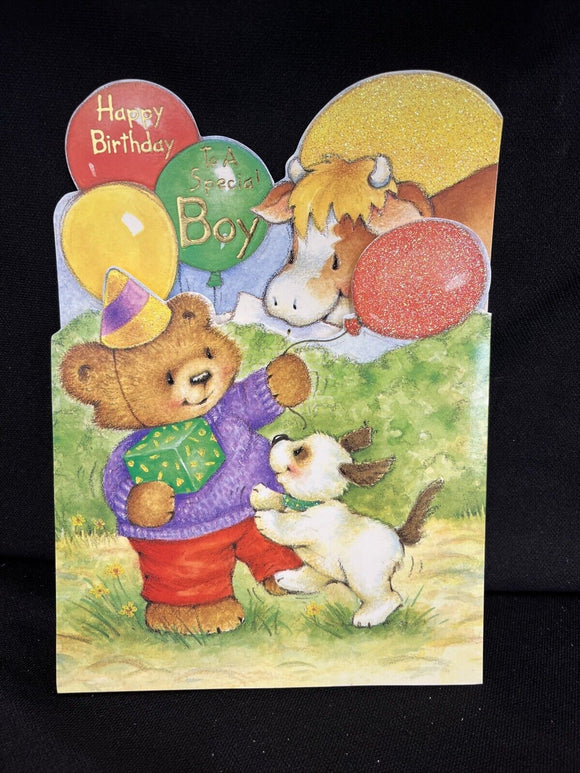 Happy Birthday Boy Greeting Card w/Envelope