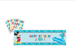 Mickey Mouse Fun to Be One Disney Kids 1st Birthday Party Decoration Banner Kit