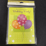 A Birthday Party! 8ct Invitations  Fill-In