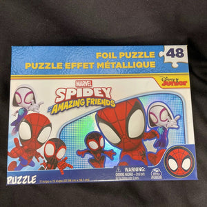 Marvel Spidey & Friends “ GO SPIDEY” 48 Pc Foil Puzzle 12”x15”