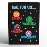 Marvel's Avengers Super-Hero Father's Day Pop-Up Card Lovepop Greeting Card