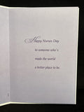 Nurse's Day Greeting Card w/Envelope