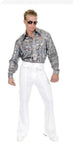 Disco 70s White Costume Pants For Men White 36”0