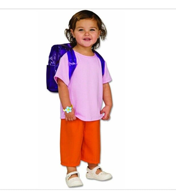 Deluxe Dora Toddler Halloween Costume Kids Small 4-6
