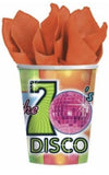 Flashback Fever Retro Dance 70's Disco Party 9 oz. Paper Cups