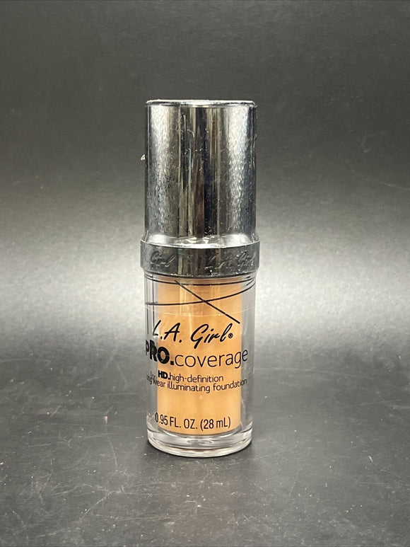 LA Girl Pro Coverage HD Longwear Illuminating Foundation #652 Warm Caramel