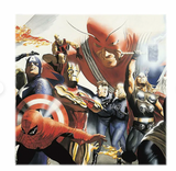 Red & Blue Marvel Alex Ross Wall Mural by RoomMates