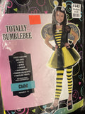 Totally Bumblebee Girl's Halloween Costume Med 8-10