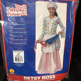 Patriotic Colonial Betsy Ross Costume for Girls Size Medium 8-102