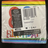 80th Birthday Rainbow 16ct Beverage Napkins Amscan Party