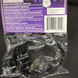 Forum Novelties Prisoner Inmate Costume Black Wrist Ankle Shackles 14+ NEW1