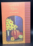 Happy Thanksgiving Niece Greeting Card w/Envelope