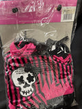 Fun World Girls Multi Color Rockin Skull Pirate Girl Costume Size Small 4-6