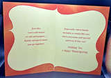 For Cousin Thanksgiving Greeting Card w/Envelope