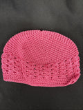 Baby Bubblegum Pink Crochet Beanie Big Dreamz0