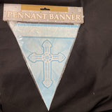 Religious Blue 12ft Banner