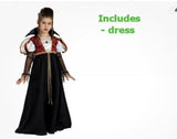 Royal Vampire Costume Halloween Fancy Dress Small 4-6