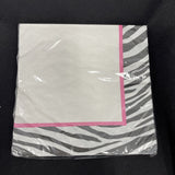 Zebra Print Party Lunch Napkins 16ct 13x13”