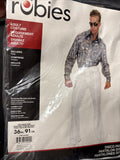 Disco 70s White Costume Pants For Men White 36”3