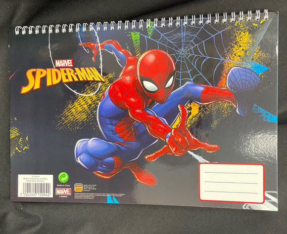 Marvel Spiderman 40 Sheet Sketch Pad 12”x8”