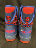 Spiderman Light Up Toddler Boys Snow Boot Size 10