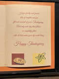 Happy Thanksgiving Greeting Card w/Envelope