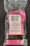 Bright Pink Plastic Spoons 20ct