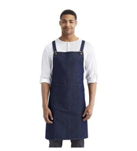 Artisan Collection by Reprime Cross Indigo Denim Barista Apron - RP129 One Size