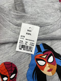 Girls' Marvel Spider-Man Suit up Short Sleeve  T-Shirt Heather Gray XXL