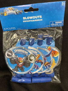 NEW SKYLANDERS BLOWOUTS (8) ~ Birthday Party Supplies Favors AMSCAN ACTIVISION