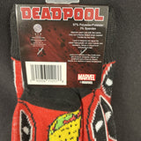 Marvel Deadpool "Deadpool And Tacos" Mens Socks Size 6-12