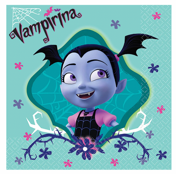 Vampirina Vampire Girl Disney Kids Birthday Party Paper Beverage Napkins 16 ct