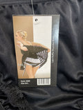 Ruffle Back Rhumba All Black Dance Panty Size Medium/Large